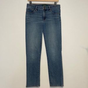 Lauren Ralph Lauren Modern Curvy Straight Leg Stretch Jeans Size 8